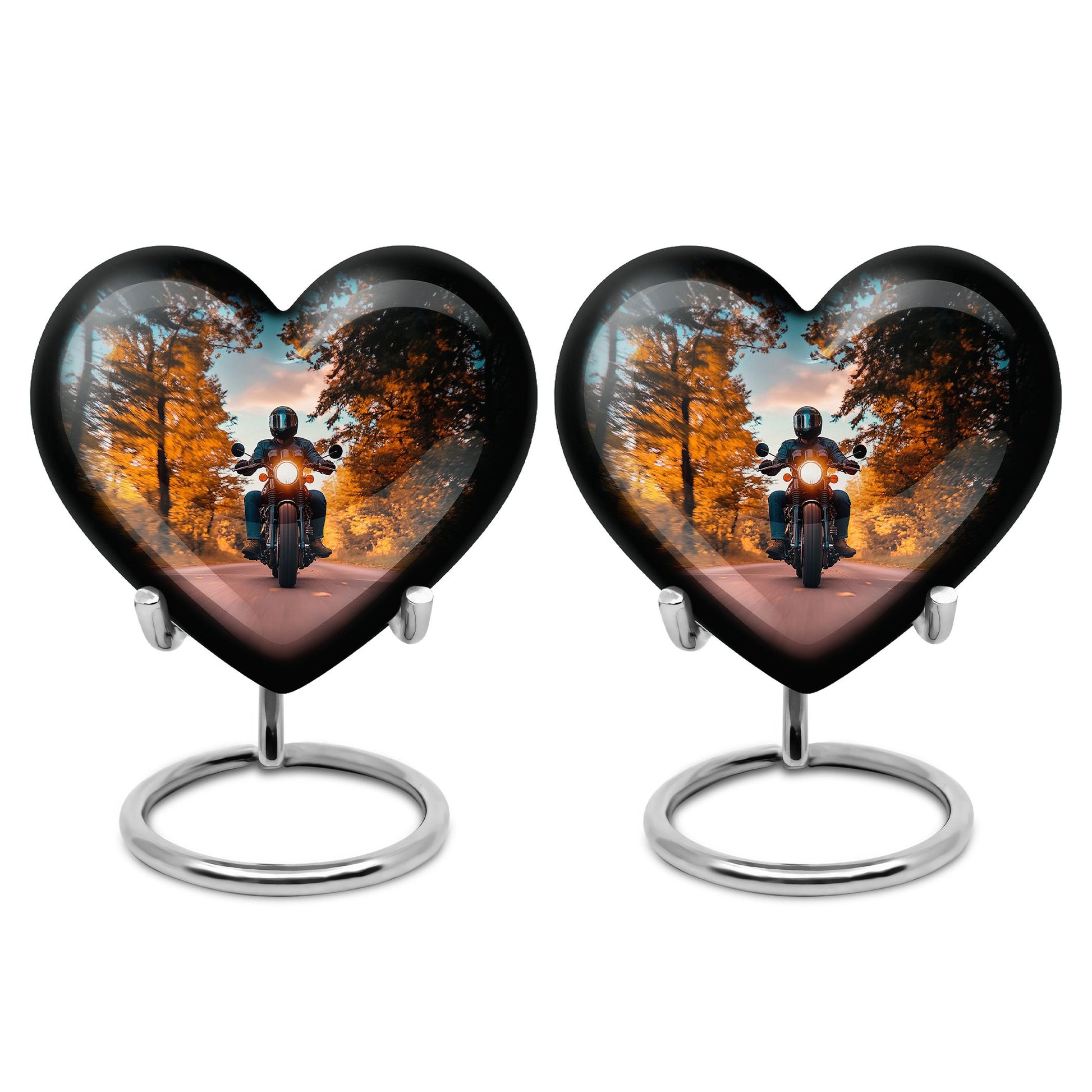 Motorbike Riders Theme 3 Inch Keepsake Pack of 2