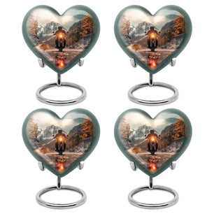 Motorbike Riders Theme 3 Inch Keepsake Pack of 4