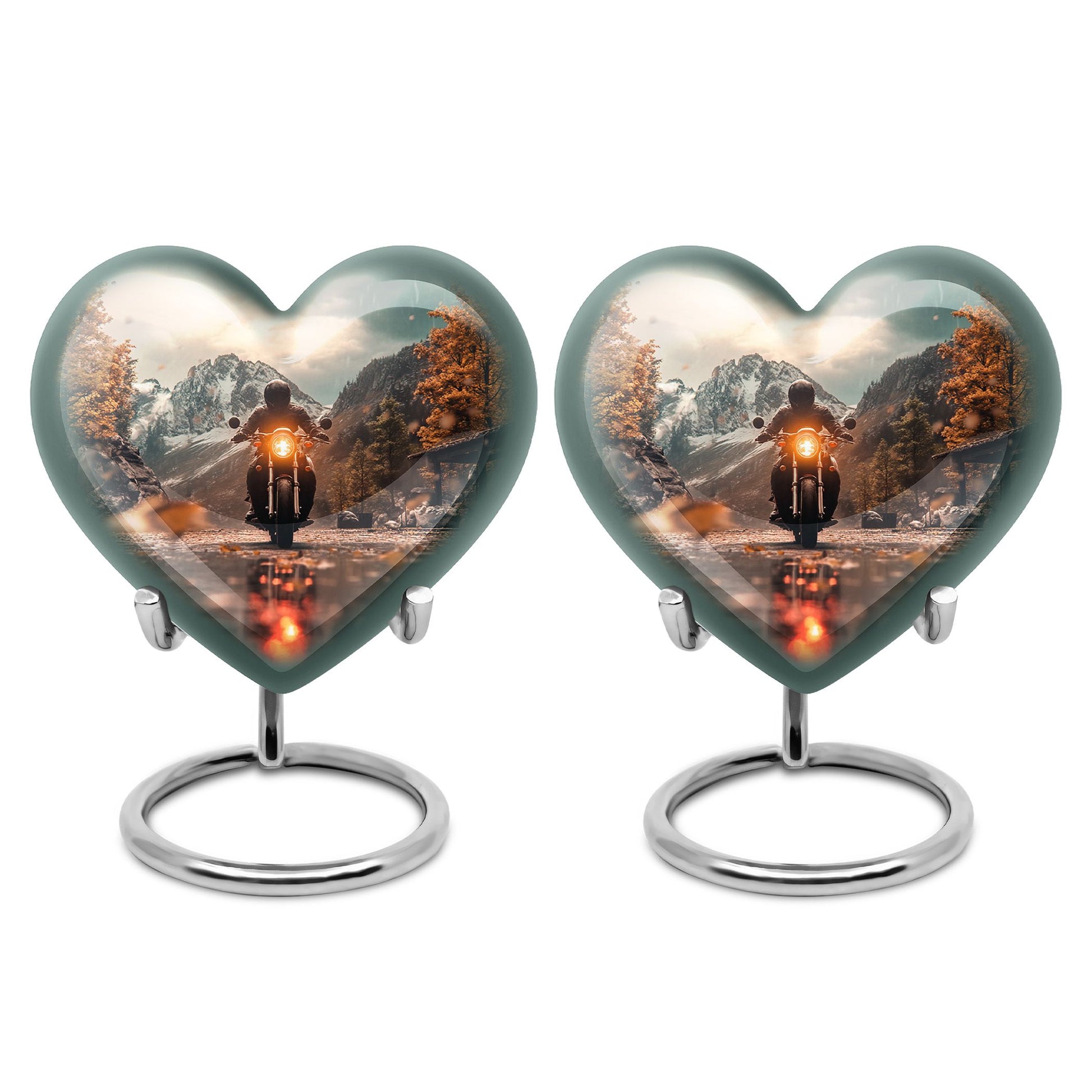 Motorbike Riders Theme 3 Inch Keepsake Pack of 2