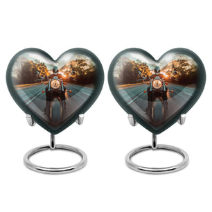 Motorbike Riders Theme 3 Inch Keepsake Pack of 2