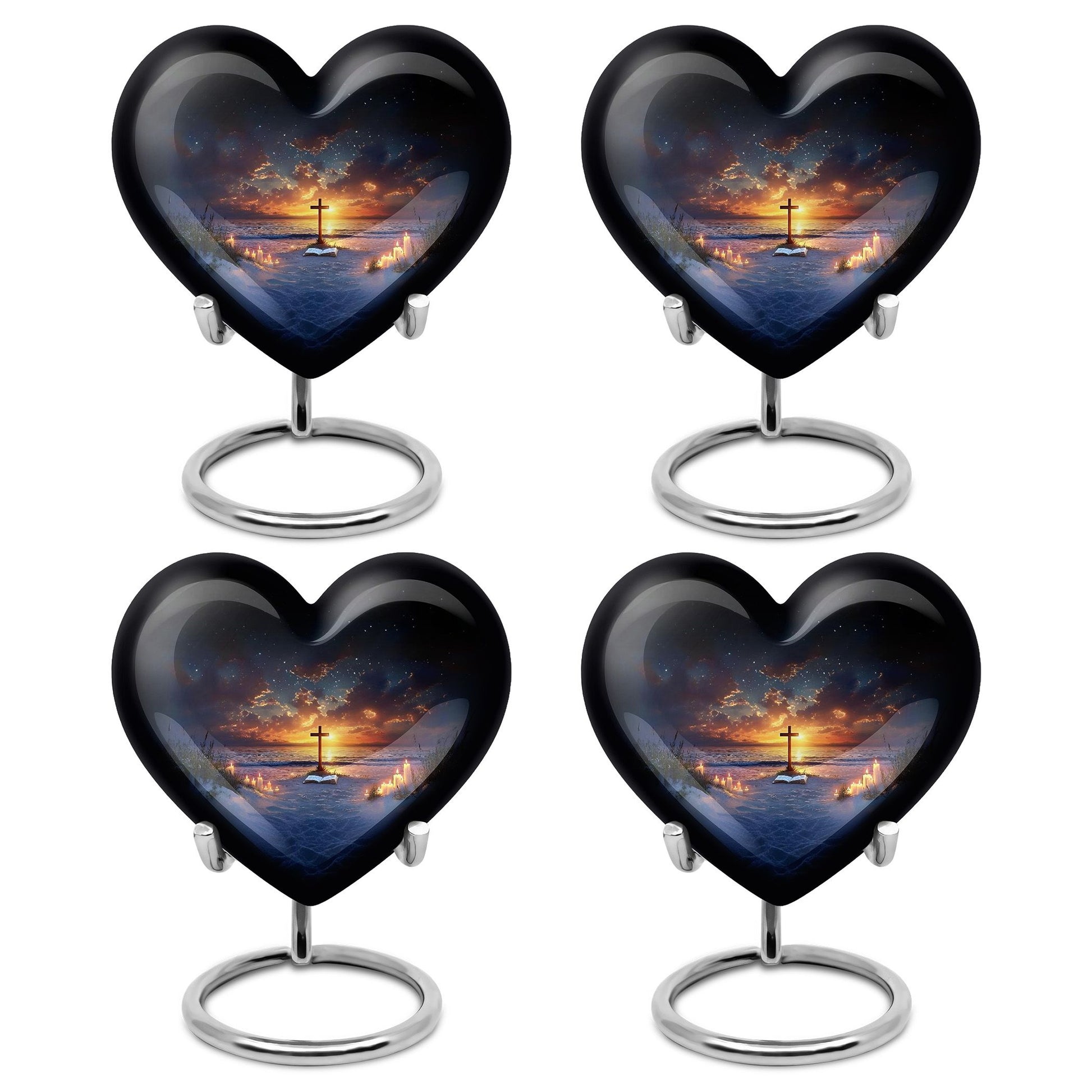 Cross Theme 3 Inch Keepsake Pack of 4