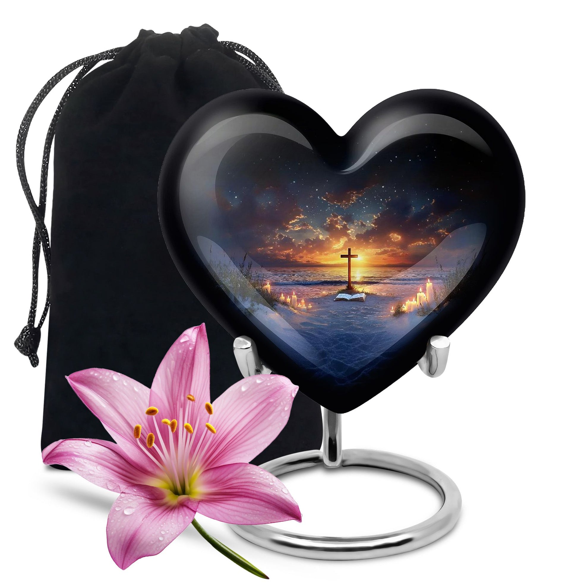 Cross Theme Large Urn 10 Inch