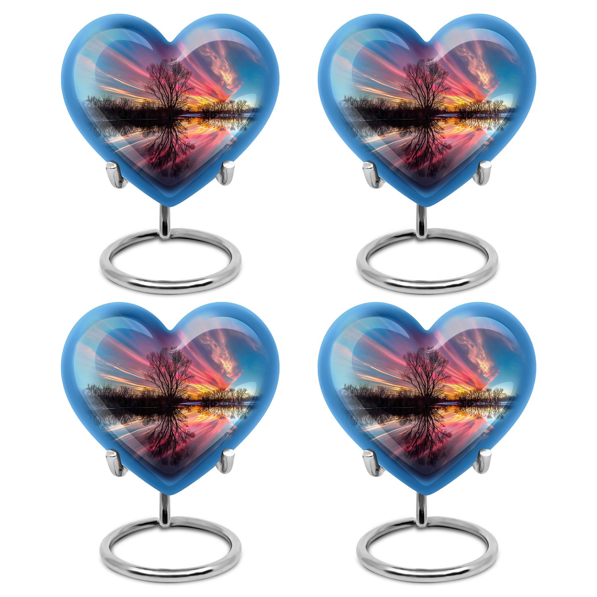 River Theme 3 Inch Keepsake Pack of 4