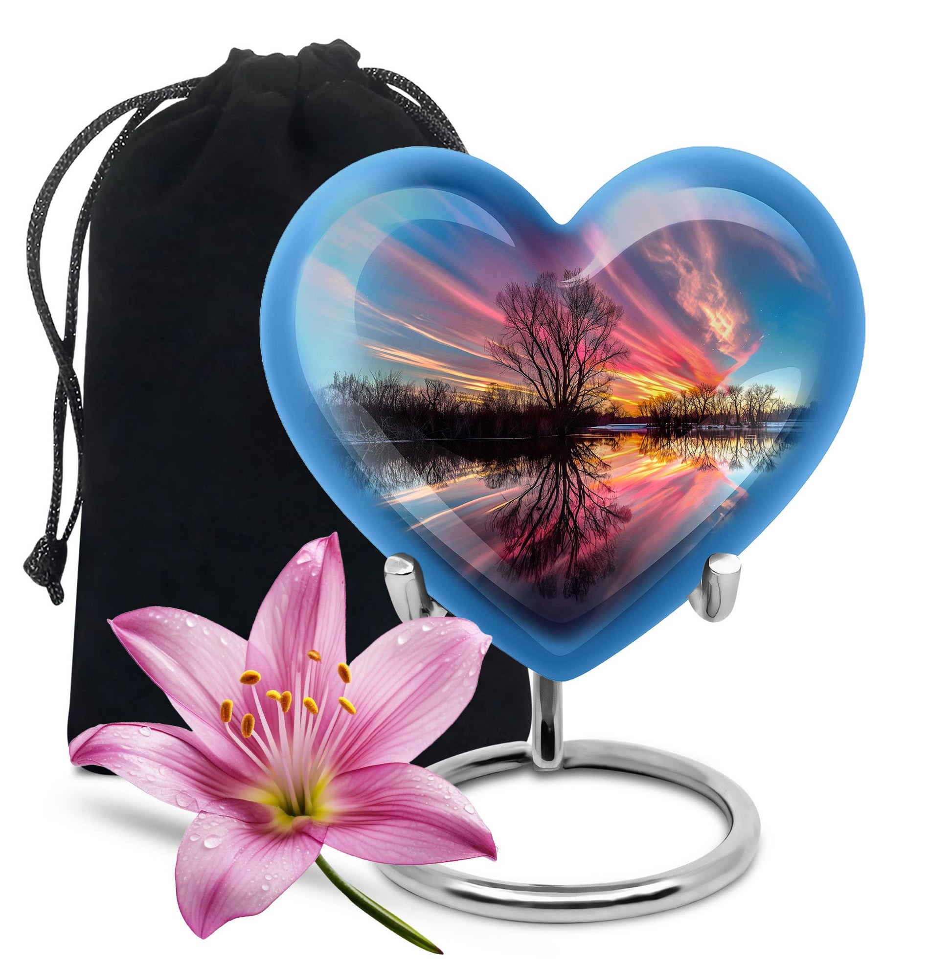 River Theme Large Urn 10 Inch