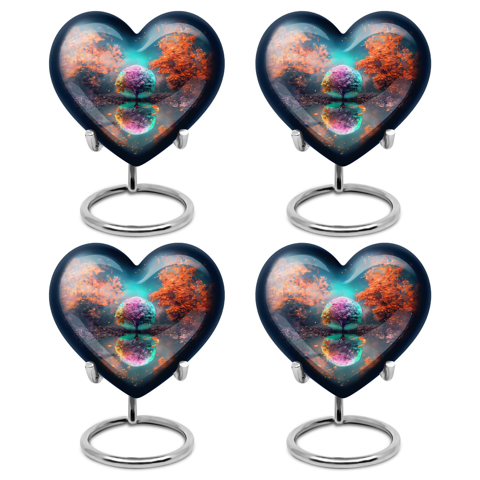 Tree Theme 3 Inch Keepsake Pack of 4
