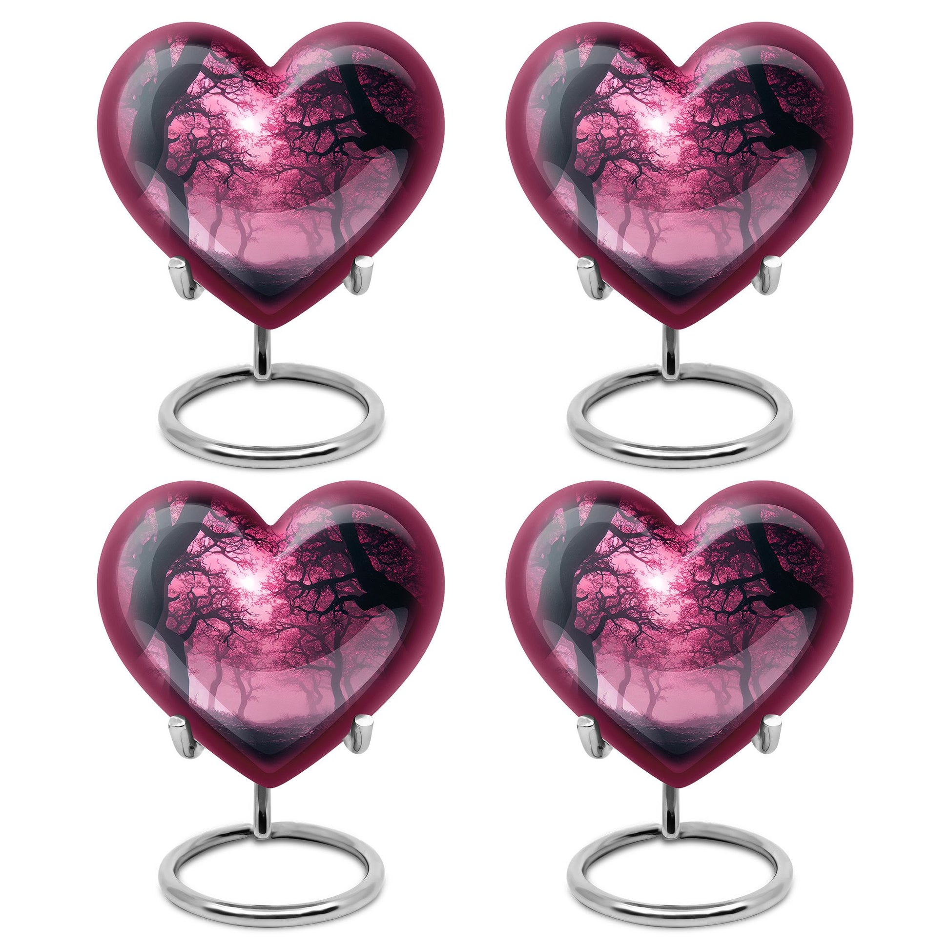 Tree Theme 3 Inch Keepsake Pack of 4