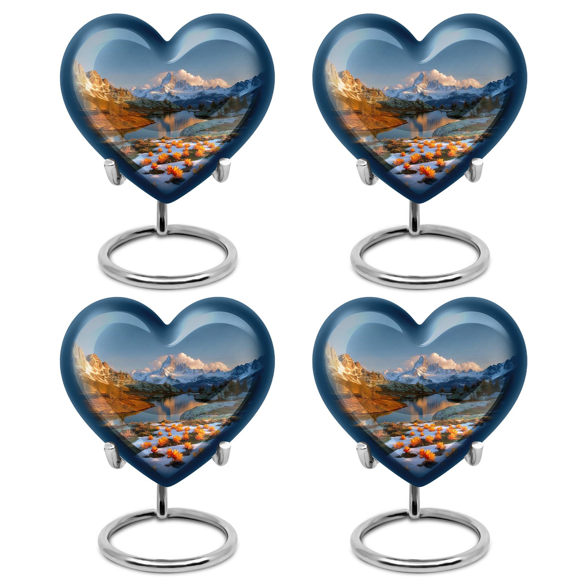 Nature Theme 3 Inch Keepsake Pack of 4