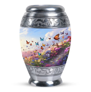 Magical Glowing Butterfly Fantasy Teardrop Cremation Urn For Ashes