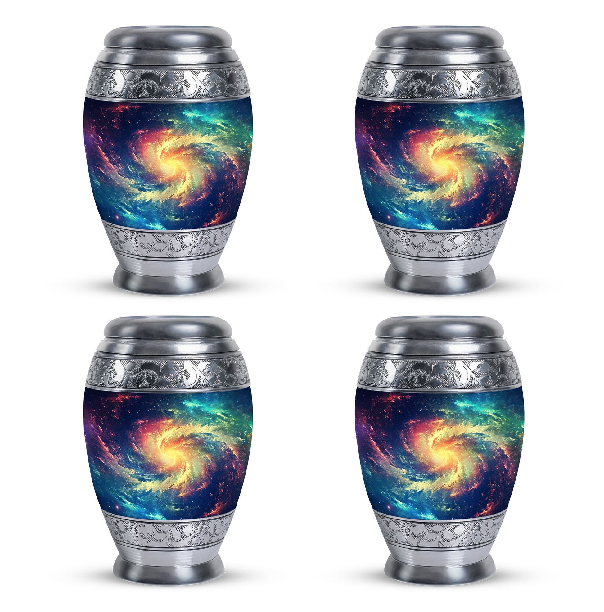 The Cosmic Dance - Galaxy Urn Large Teardrop, Heart Urn For Ashes