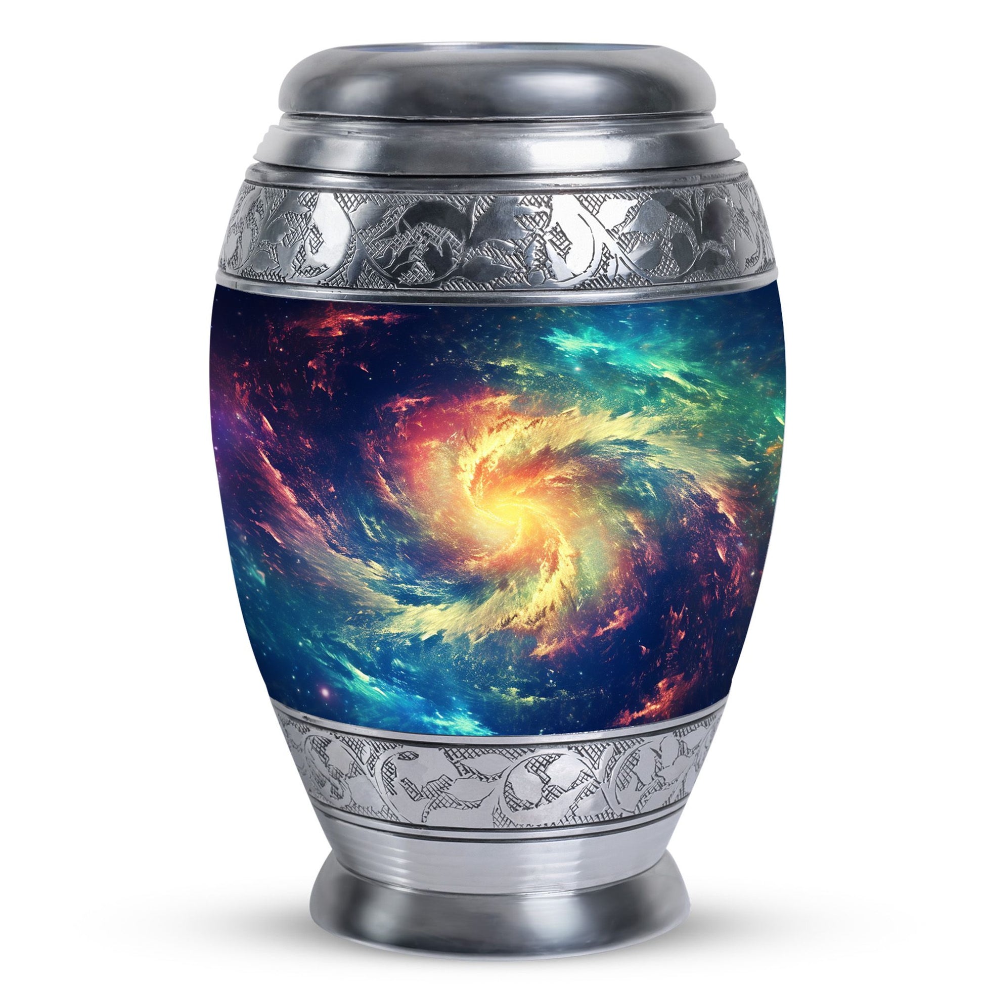 The Cosmic Dance - Galaxy Urn Large Teardrop, Heart Urn For Ashes