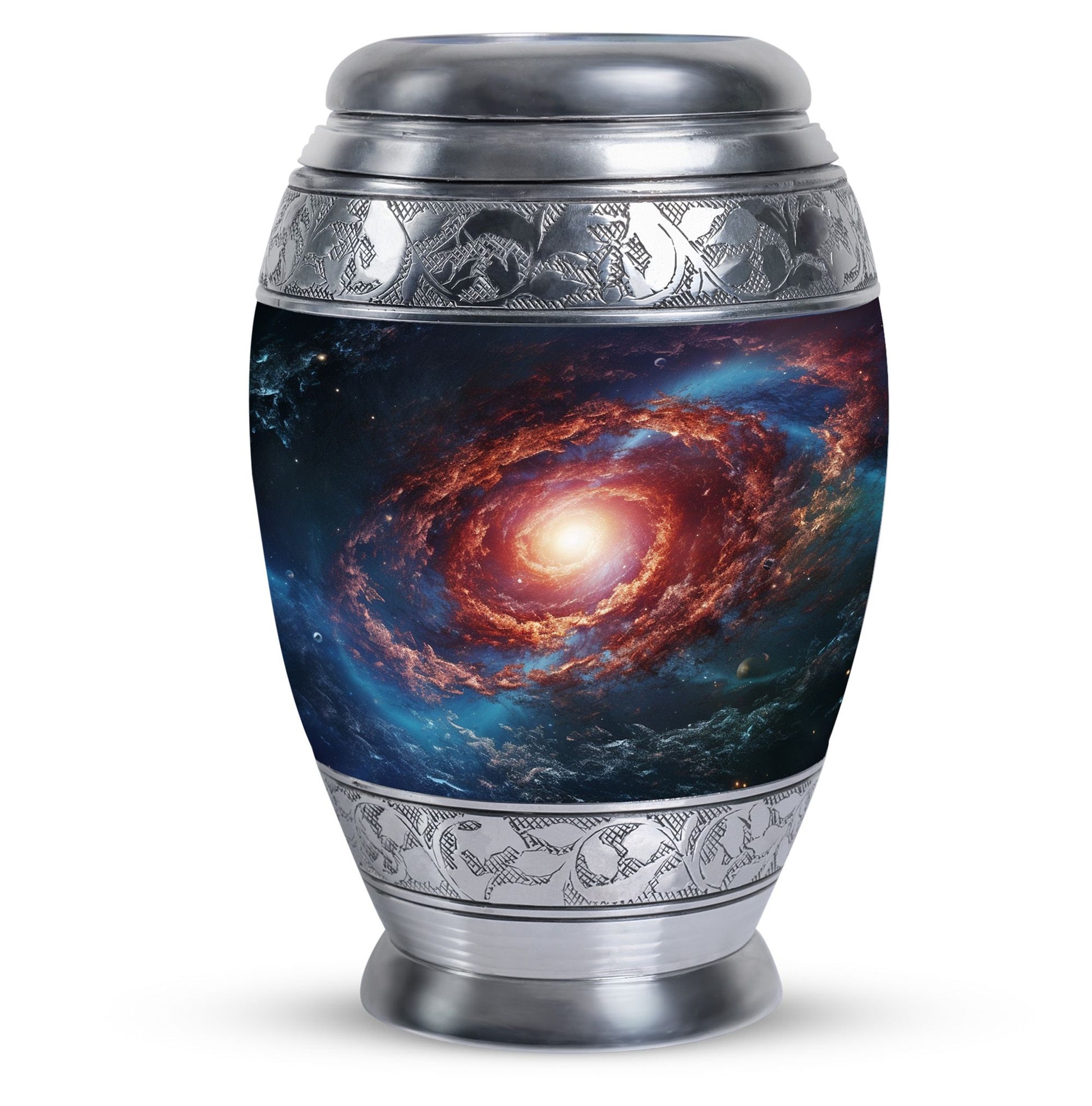 Stars In The Galactic Nexus - Galaxy Urn Teardrop, Heart Cremation Urn