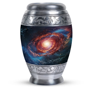Stars In The Galactic Nexus - Galaxy Urn Teardrop, Heart Cremation Urn