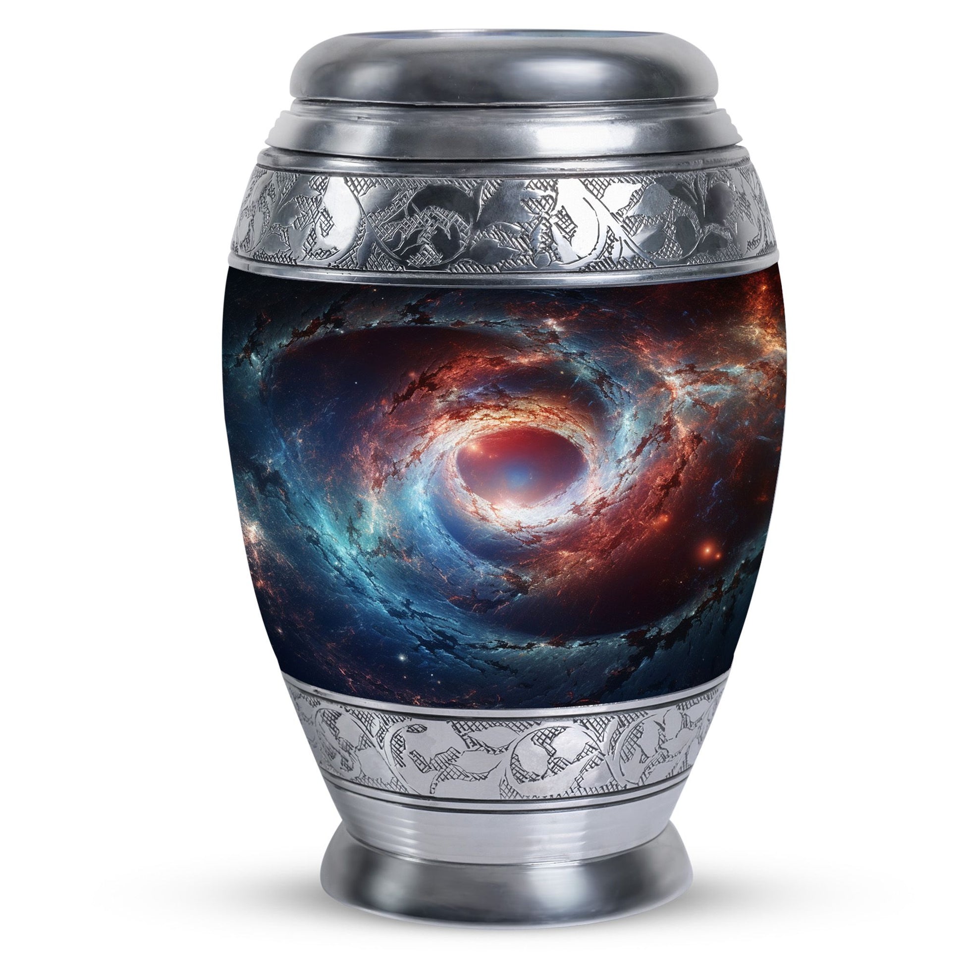 The Cosmic Dance Of Galaxies - Galaxy Urn Teardrop, Heart Shape Urn