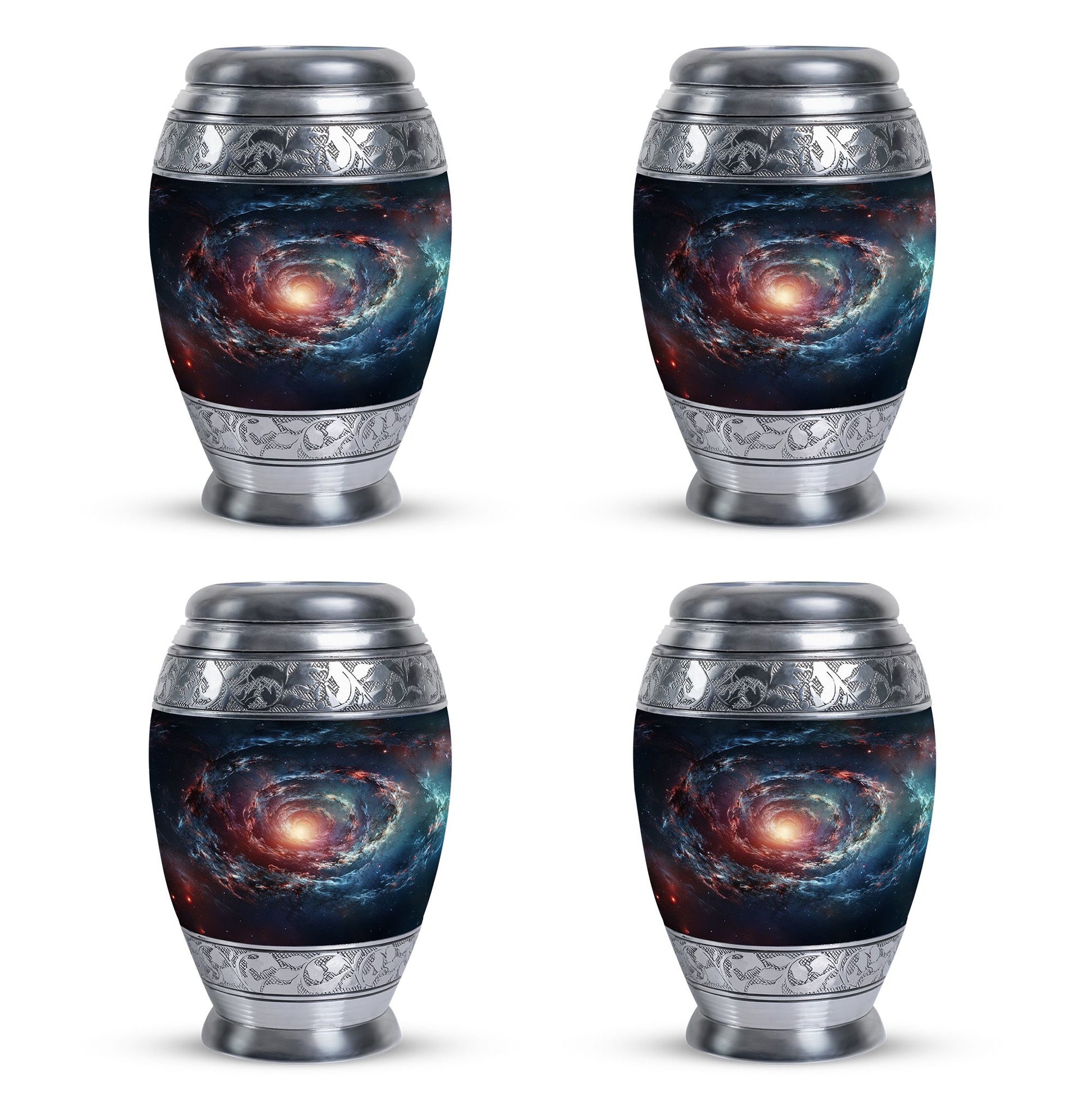 Spin Of Starry Skies - Galaxy Urn Large Teardrop, Heart Urn For Ashes