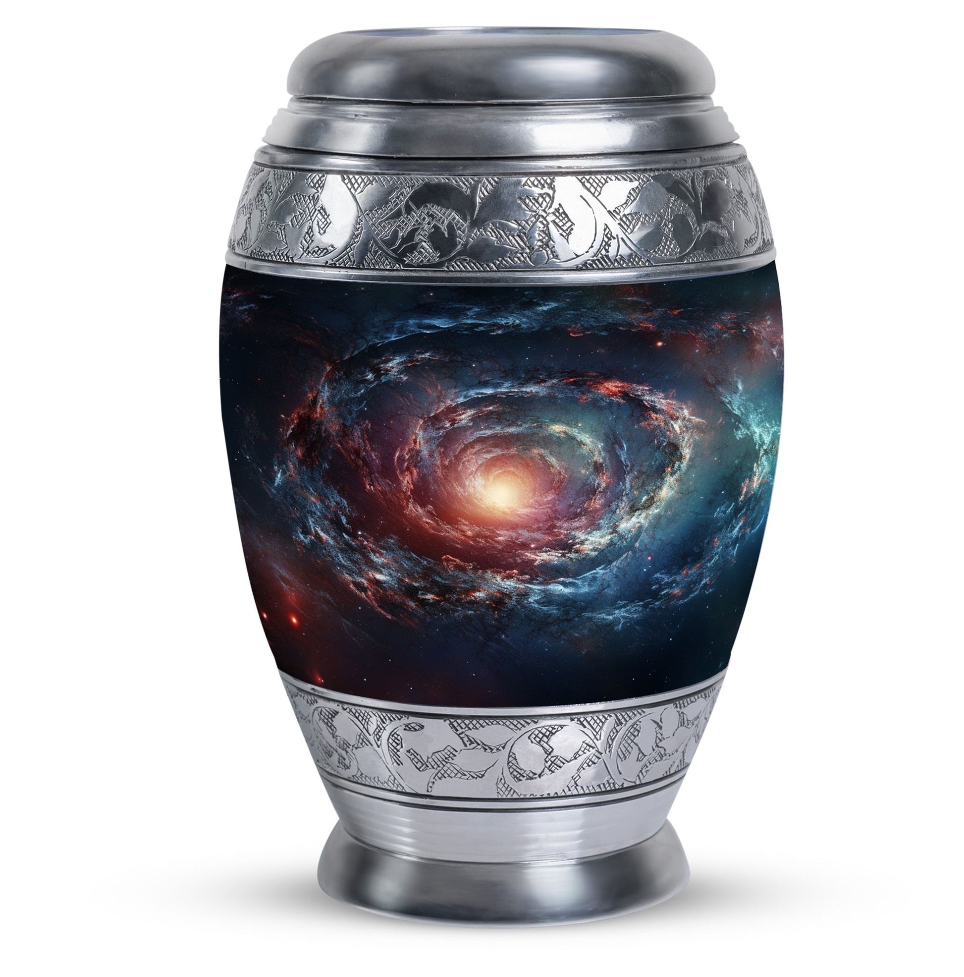Spin Of Starry Skies - Galaxy Urn Large Teardrop, Heart Urn For Ashes