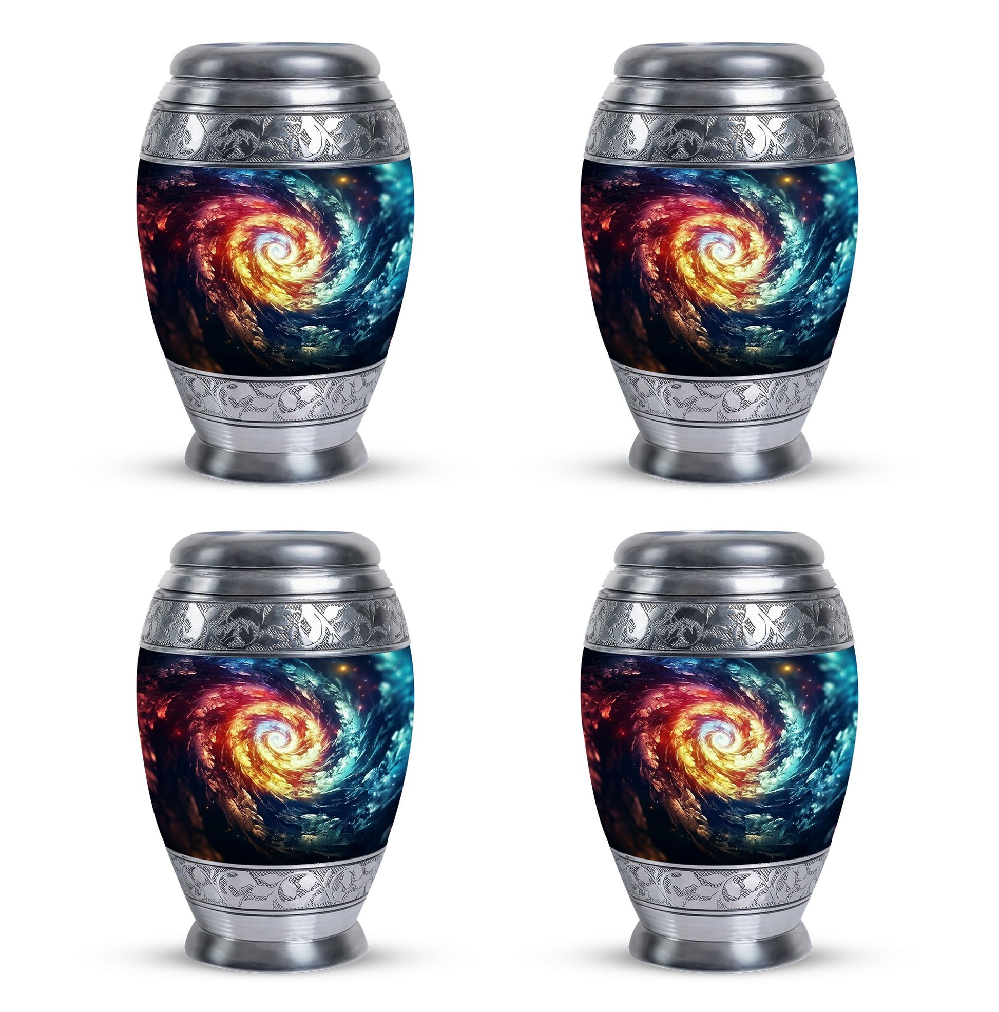 The Cosmic Dance Of Infinity - Galaxy Urn Teardrop, Heart Shape Urn