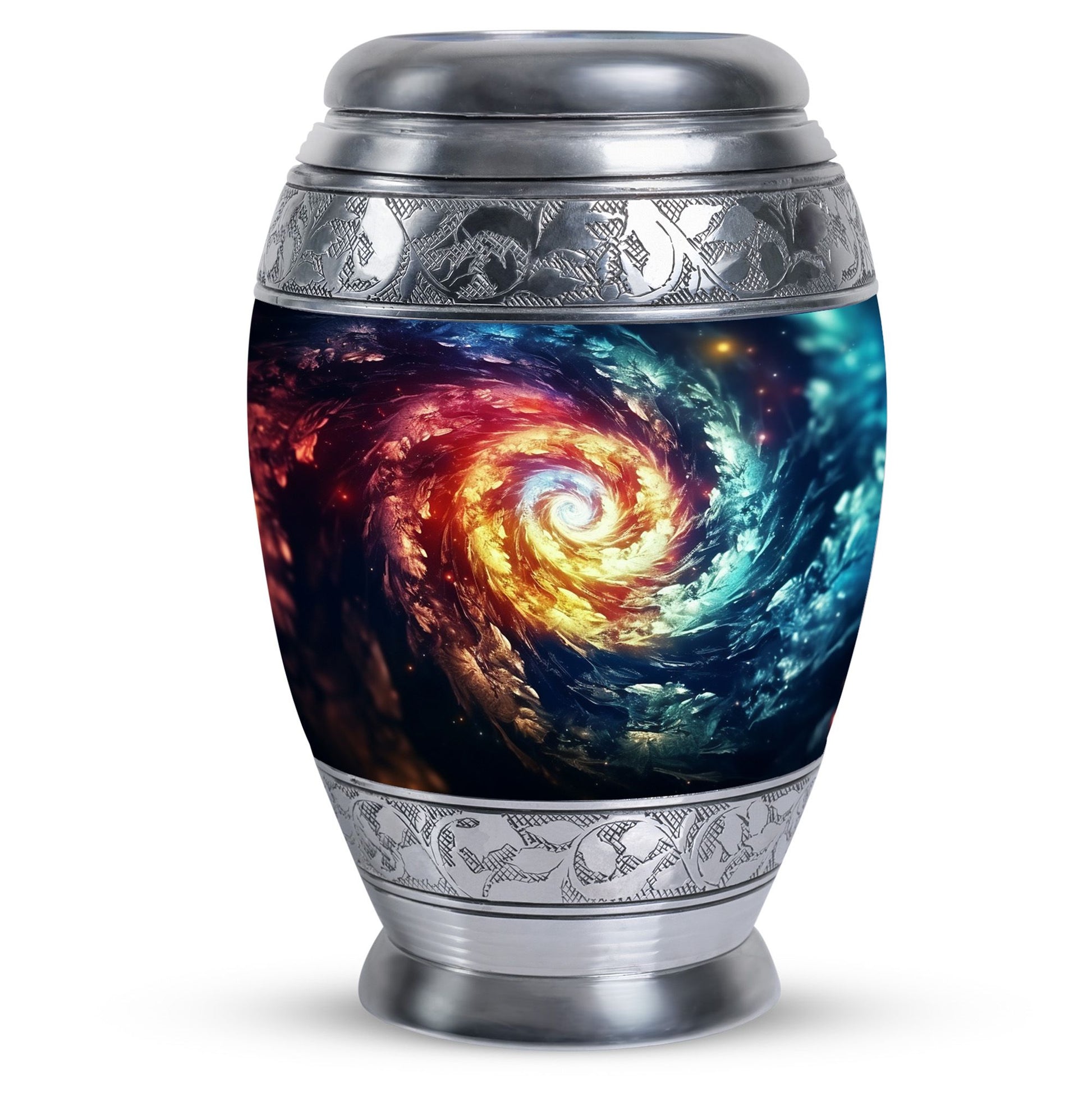 The Cosmic Dance Of Infinity - Galaxy Urn Teardrop, Heart Shape Urn
