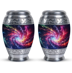 Symphony Cosmos - Galaxy Urn Teardrop, Heart Cremation Urn For Ashes