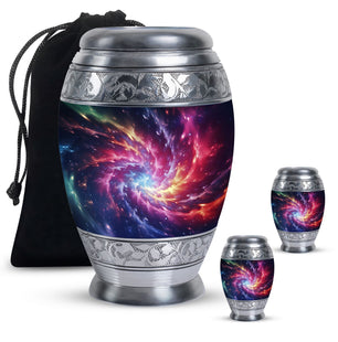 Symphony Cosmos - Galaxy Urn Teardrop, Heart Cremation Urn For Ashes
