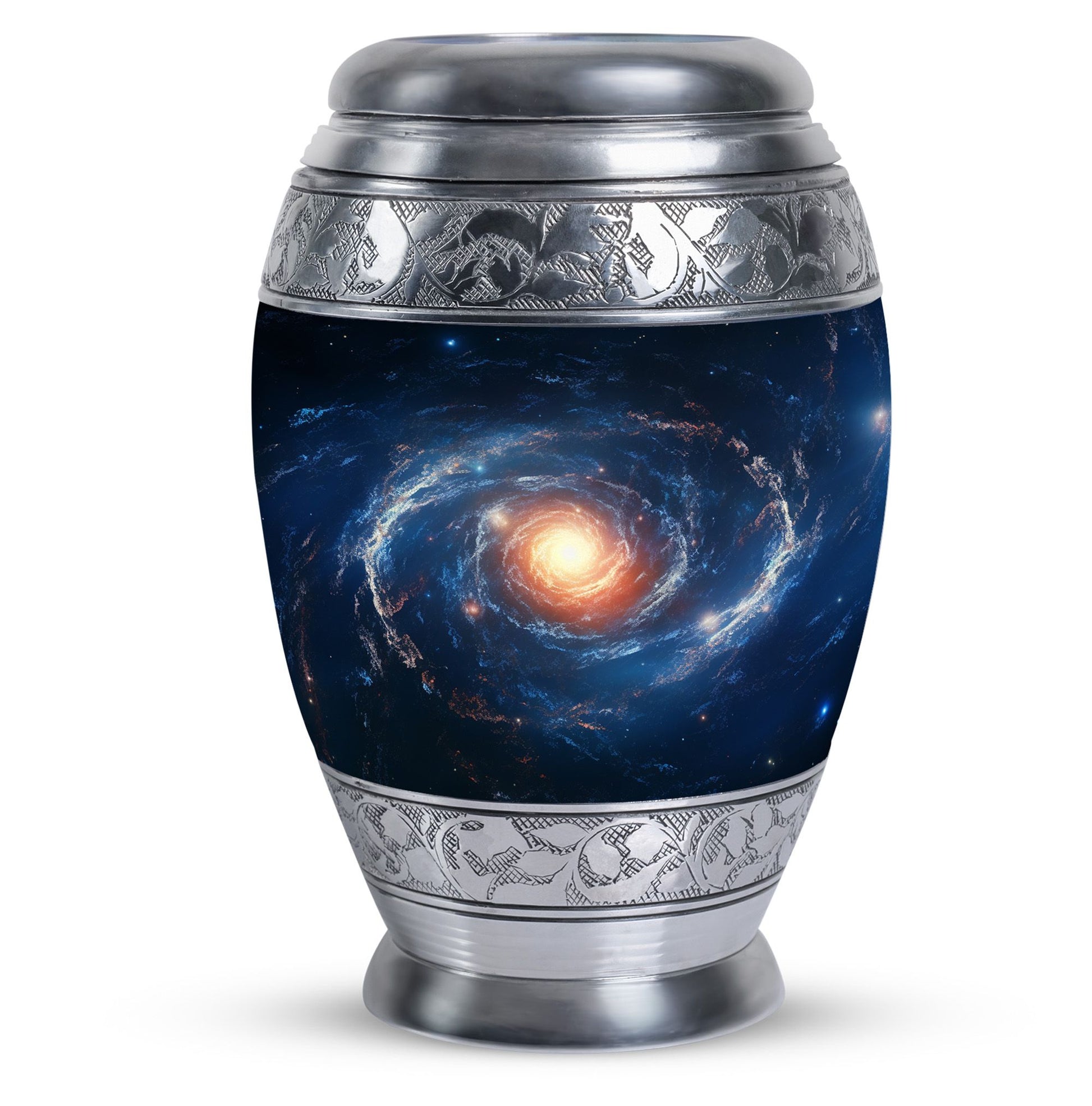 The Galactic Swirl. - Galaxy Urn Large Teardrop, Heart Urn For Ashes
