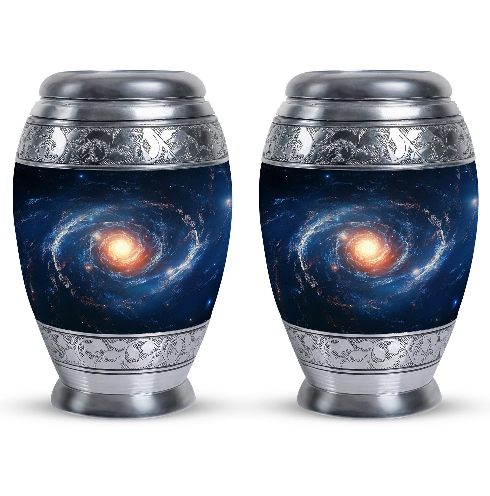 The Galactic Swirl. - Galaxy Urn Large Teardrop, Heart Urn For Ashes