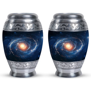 The Galactic Swirl. - Galaxy Urn Large Teardrop, Heart Urn For Ashes