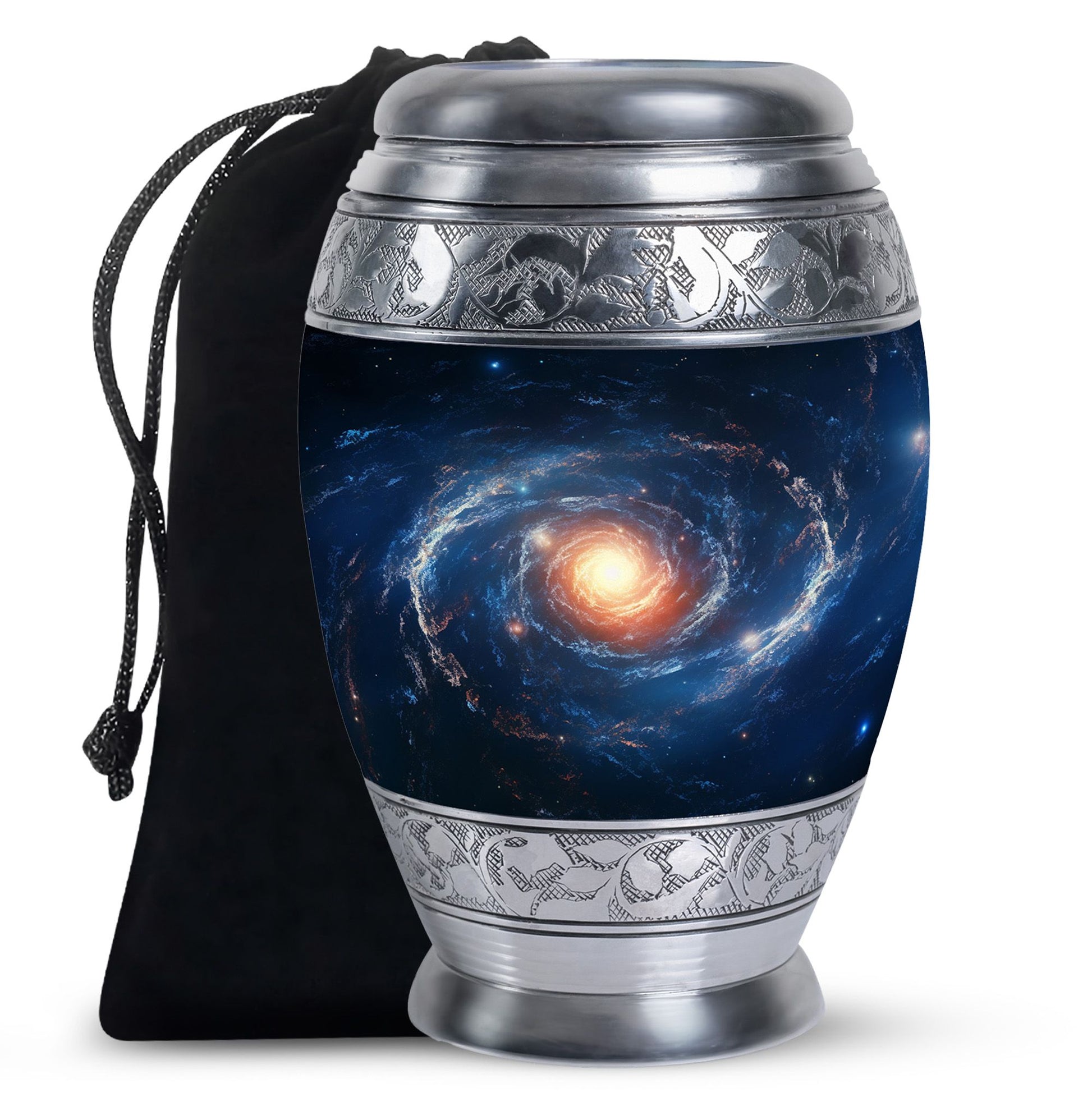 The Galactic Swirl. - Galaxy Urn Large Teardrop, Heart Urn For Ashes