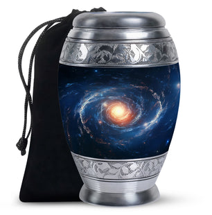 The Galactic Swirl. - Galaxy Urn Large Teardrop, Heart Urn For Ashes