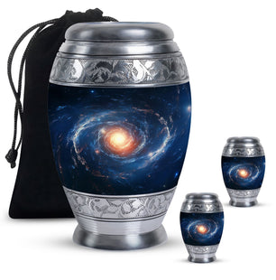 The Galactic Swirl. - Galaxy Urn Large Teardrop, Heart Urn For Ashes