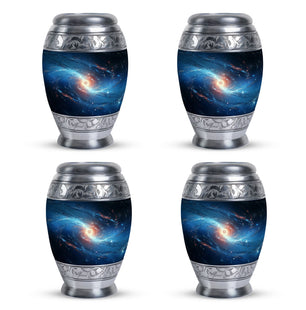 The Galaxy's Luminous Swirl - Galaxy Urn Teardrop, Heart Shape Urn