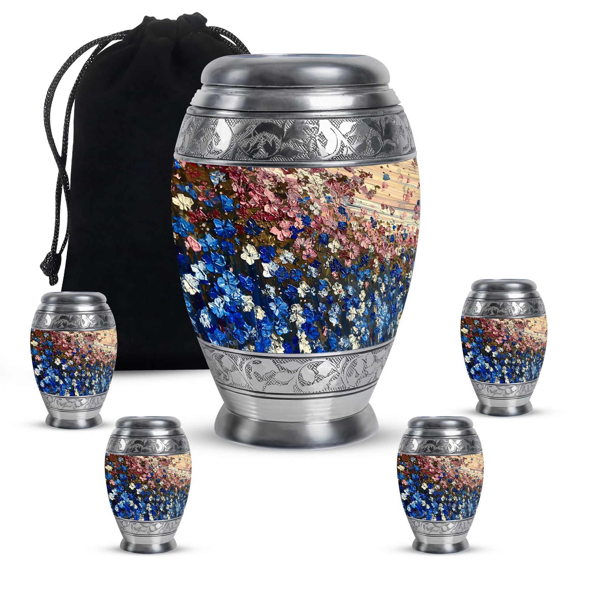 Flowers Urns For Women Funeral, Ashes Cremation Urn