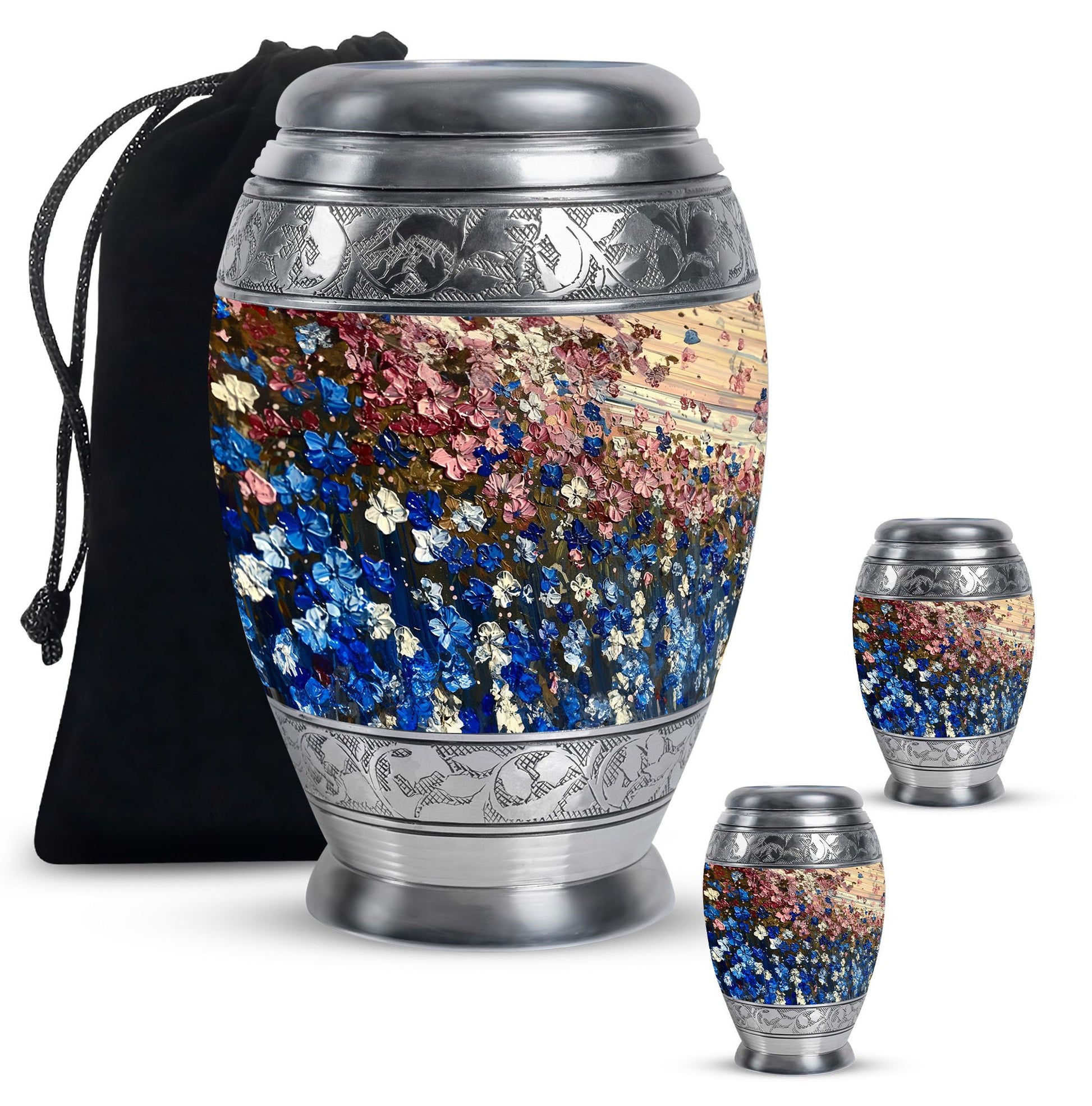 Flowers Urns For Women Funeral, Ashes Cremation Urn