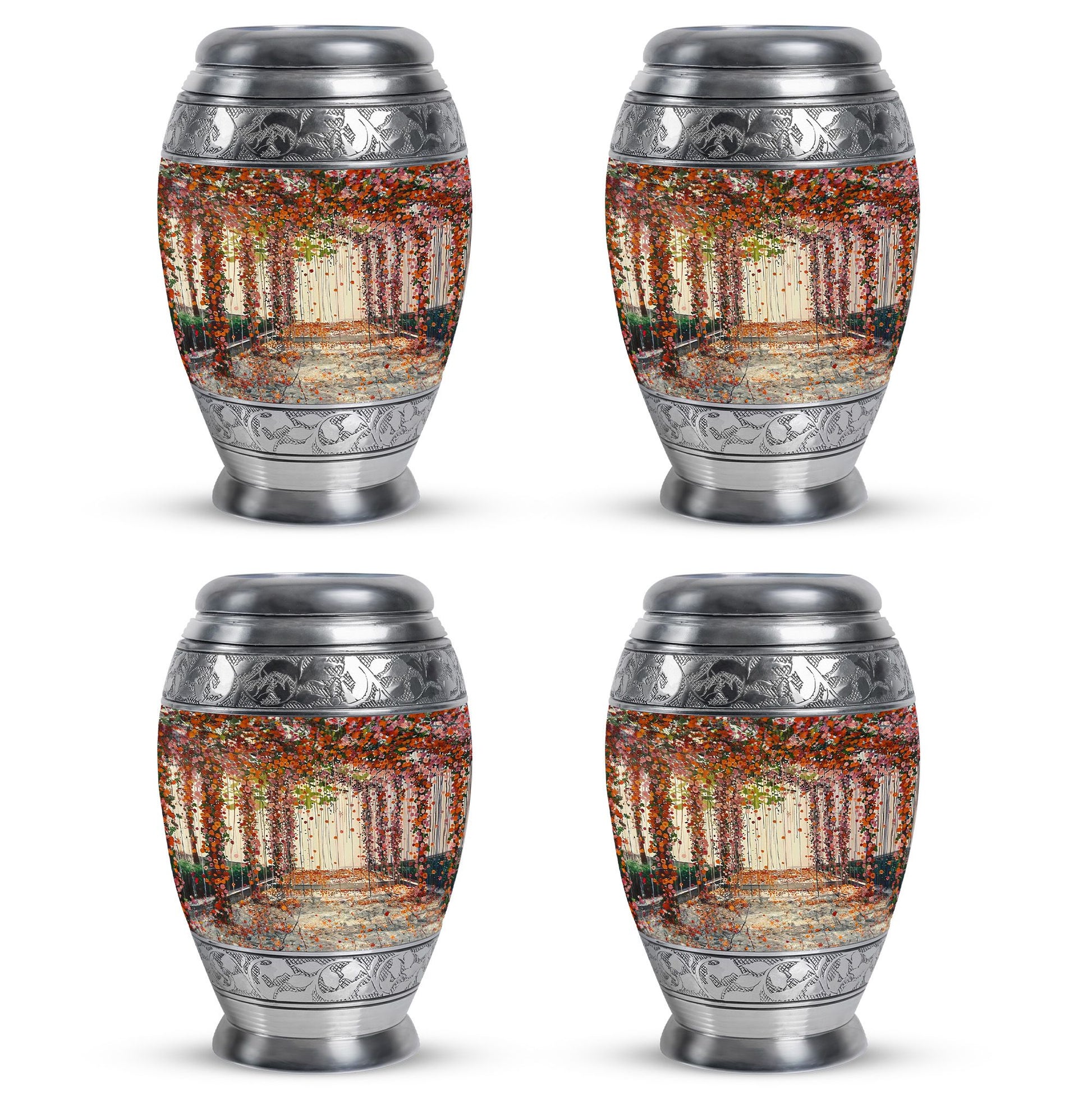 Flowers Small Ashes Urn Funeral, Ashes Memorial Urn