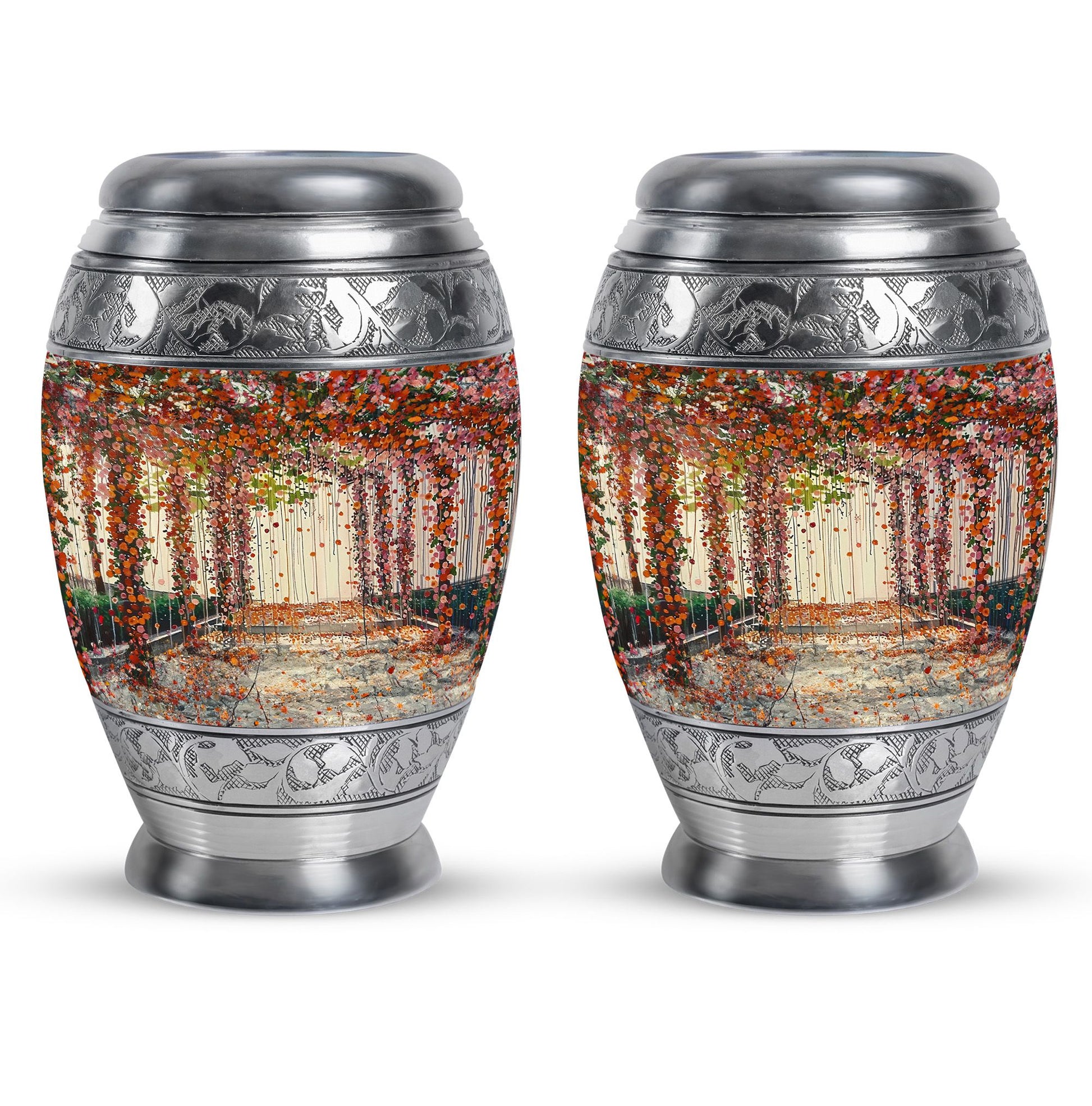 Flowers Small Ashes Urn Funeral, Ashes Memorial Urn