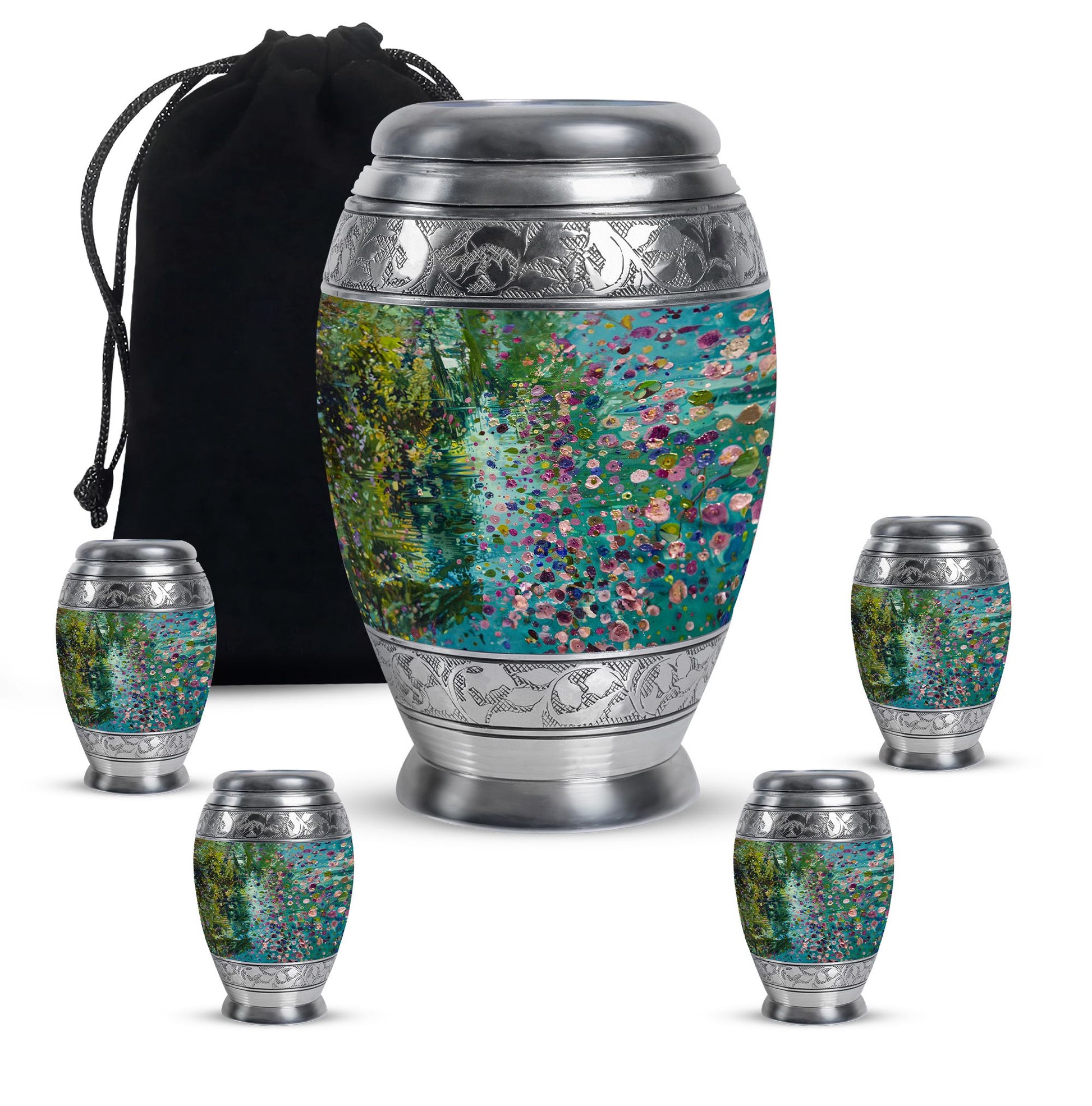 Flowers Urn Vase Funeral, Ashes Cremation Urn For Ashes