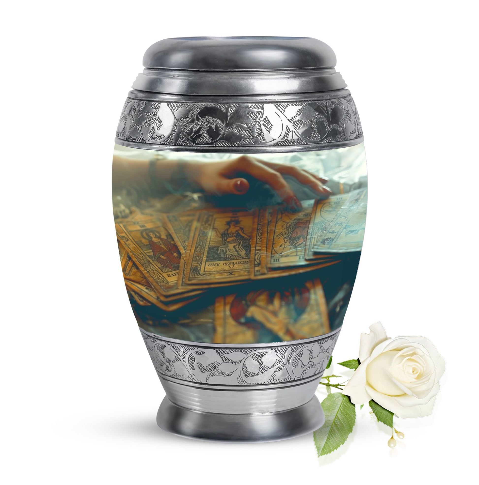Tarot Decorative Urn For Ashes Large Funeral, Ashes Urn For Ashes