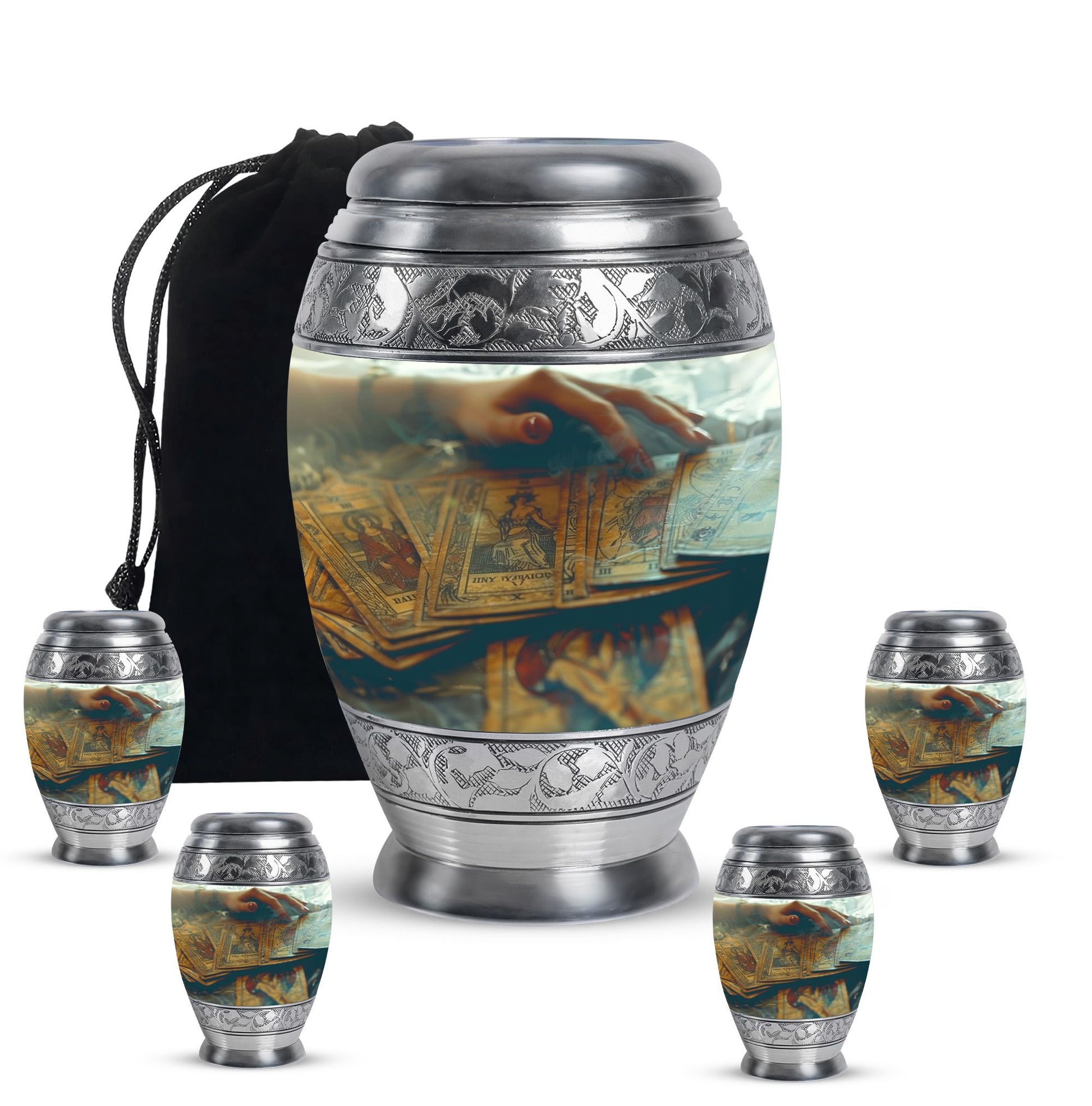 Tarot Decorative Urn For Ashes Large Funeral, Ashes Urn For Ashes
