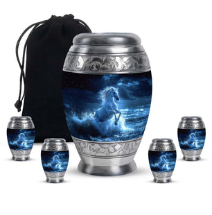 Horse Medium Urn For Ashes Funeral, Ashes Cremation Urn For Ashes