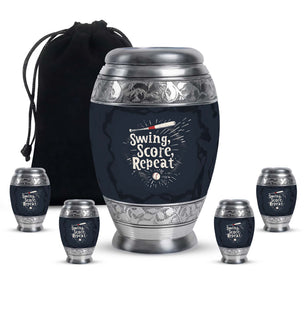 Baseball Personal Urn Funeral, Ashes Memorial Urn