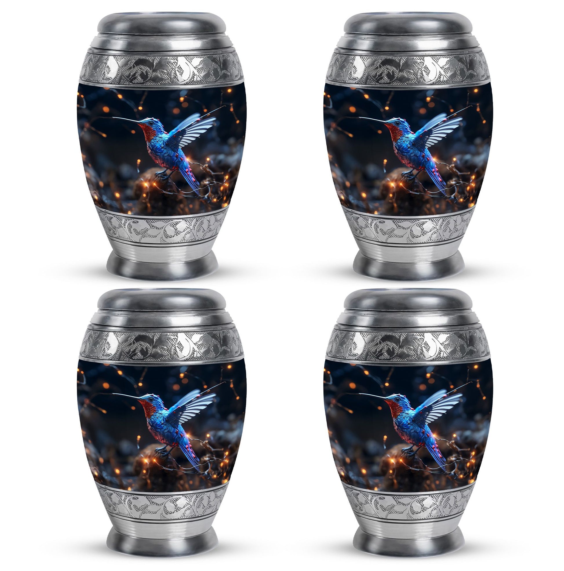 Humming Birds Urns Large Funeral, Ashes Urn For Ashes