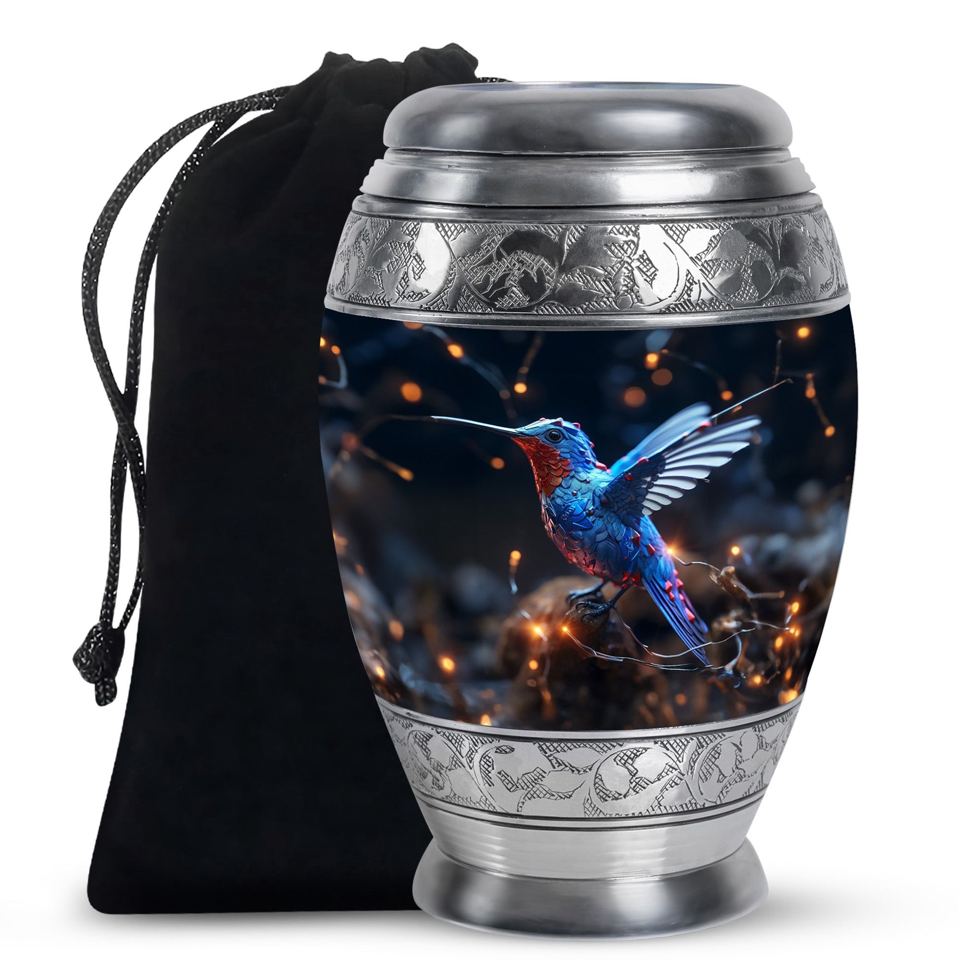 Humming Birds Urns Large Funeral, Ashes Urn For Ashes