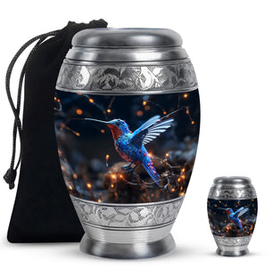Humming Birds Urns Large Funeral, Ashes Urn For Ashes