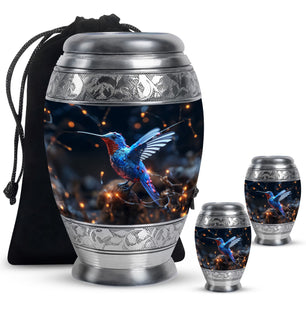 Humming Birds Urns Large Funeral, Ashes Urn For Ashes