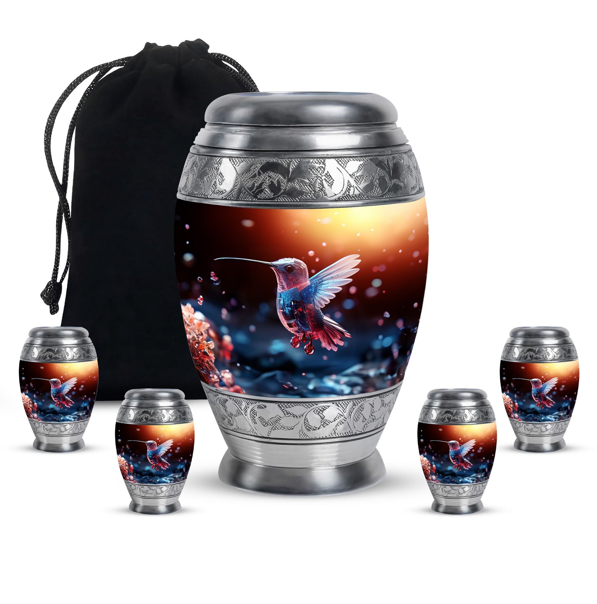 Humming Birds Cremation Keepsakes Funeral, Ashes Cremation Urn