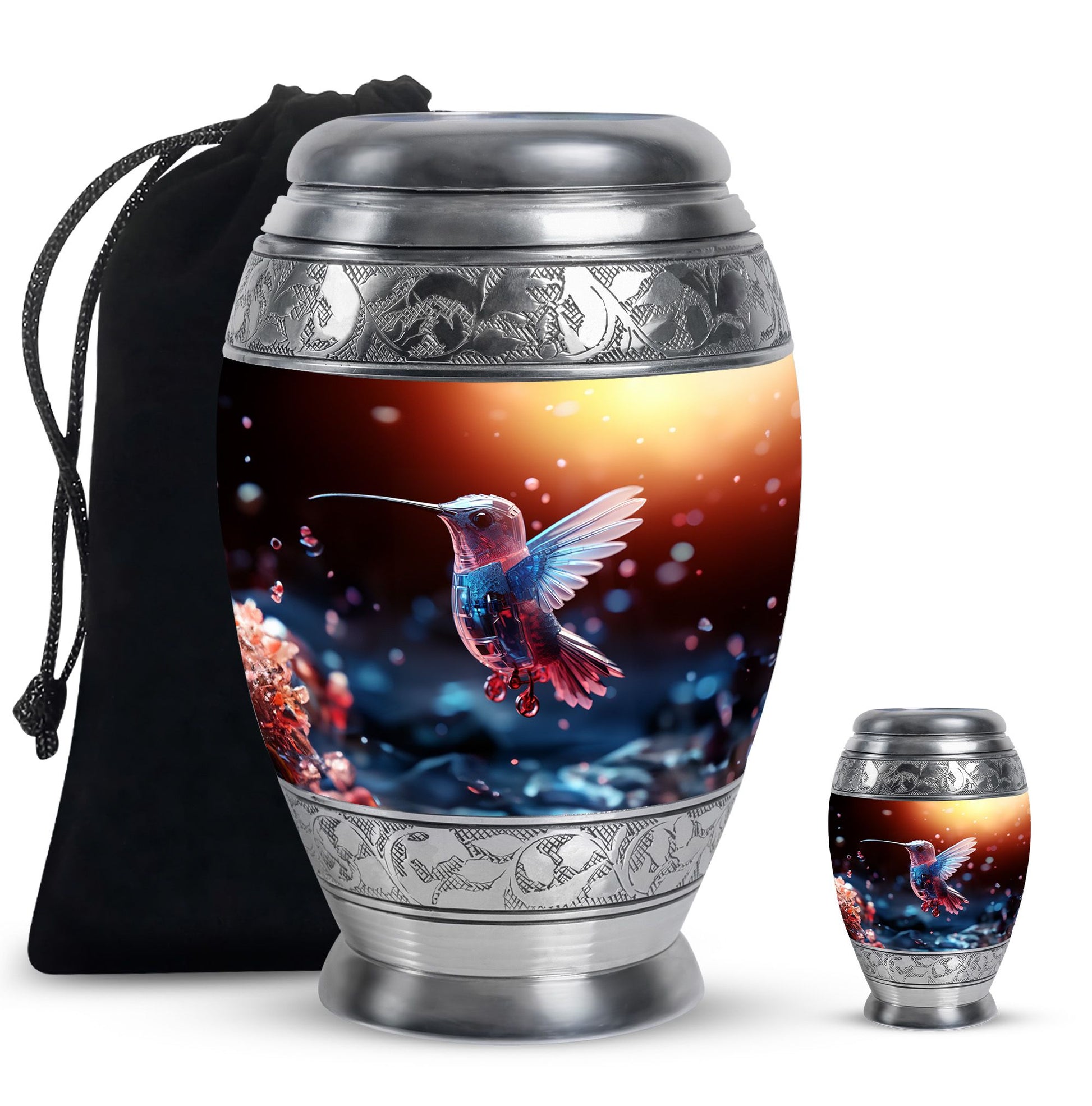 Humming Birds Cremation Keepsakes Funeral, Ashes Cremation Urn