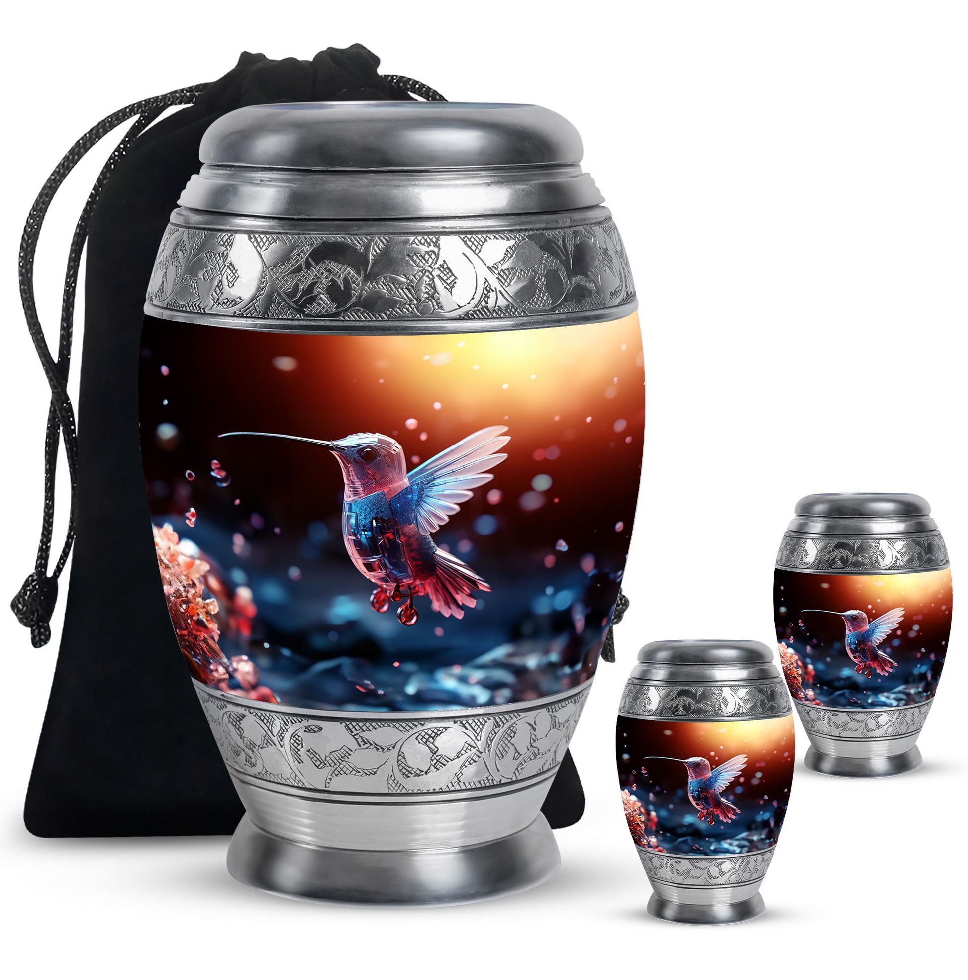 Humming Birds Cremation Keepsakes Funeral, Ashes Cremation Urn