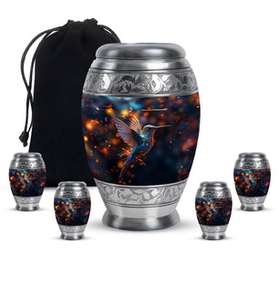 Humming Birds Urn For Mom Ashes Funeral, Ashes Memorial Urn