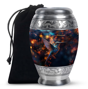 Humming Birds Urn For Mom Ashes Funeral, Ashes Memorial Urn