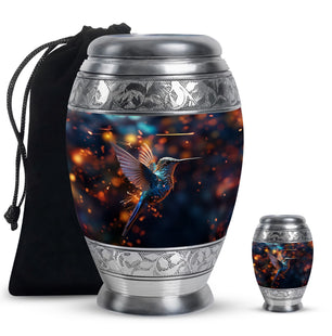 Humming Birds Urn For Mom Ashes Funeral, Ashes Memorial Urn