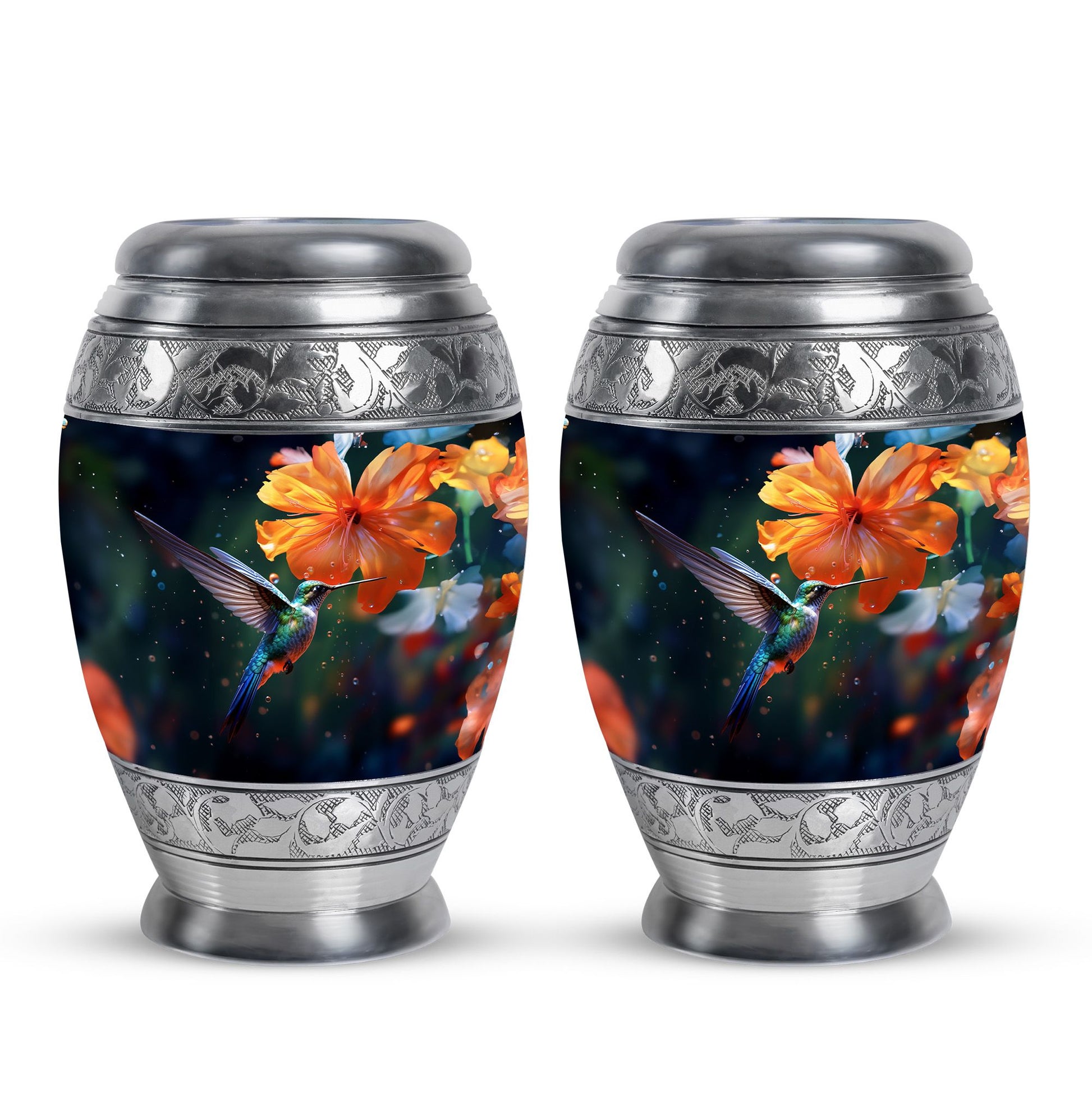 Humming Birds Urn For Ashes Funeral, Ashes Cremation Urn For Ashes